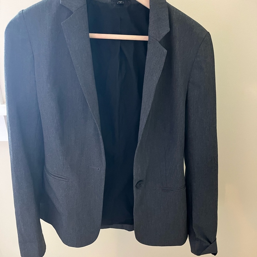 express grey blazer size 2